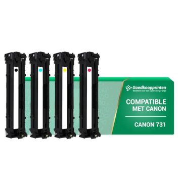 Canon 731 toner cartridge Multipack Zwart en Kleur - Huismerk Actie Set