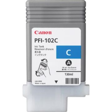 Canon PFI-102C inkt cartridge Cyaan (130ML) - Huismerk