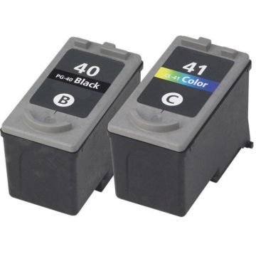 Canon PG40 en CL41 inkt cartridges zwart (21 ml) en kleur (18 ml) Multipack