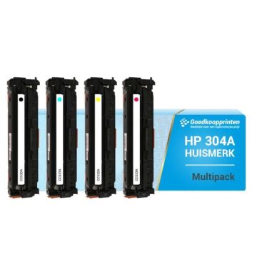 Huismerk voor HP 304A toner cartridge set Multipack