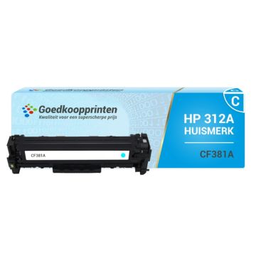 Huismerk HP CF381A (312A) toner Cyaan - 2.800 afdrukken