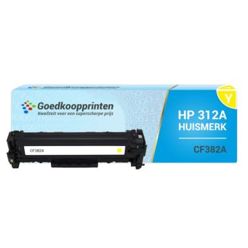 Huismerk HP CF382A (312A) toner Geel - 2.800 afdrukken