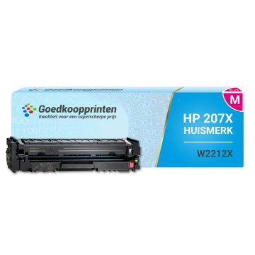 Huismerk HP 207X (W2213X) toner (MET CHIP) Magenta Hoge Capaciteit - Huismerk