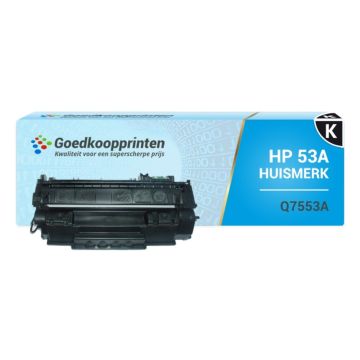 Huismerk HP 53A toner / HP Q7553A toner Zwart (3000 afdrukken)