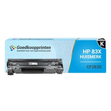 Huismerk voor HP 83X toner / HP CF283X toner Zwart (2.200 afdrukken)