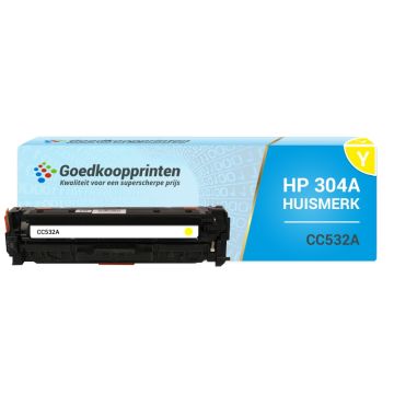 Huismerk voor HP CC532A toner cartridge Geel (2.800 afdrukken)