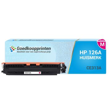 Huismerk voor HP CE313A toner Magenta - 1.250 afdrukken
