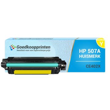 Huismerk HP CE402A (507A) toner Geel (6.500 afdrukken)