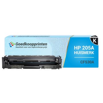 Huismerk voor HP CF530A toner cartridge (205A) Zwart - 1.100 afdrukken