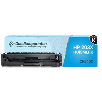 Huismerk voor HP CF540X toner cartridge (203X) Zwart - 3.200 afdrukken