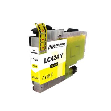 Brother LC-424 inkt cartridge Geel - Huismerk