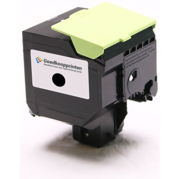 Huismerk voor Lexmark 802HK toner cartridge Zwart - 4.000 afdrukken