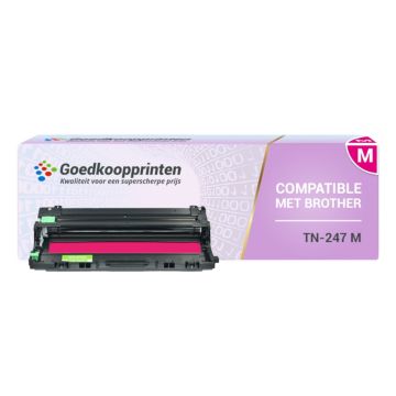 Huismerk Brother TN-247 (TN-243) toner cartridge Magenta - 2.300 afdrukken