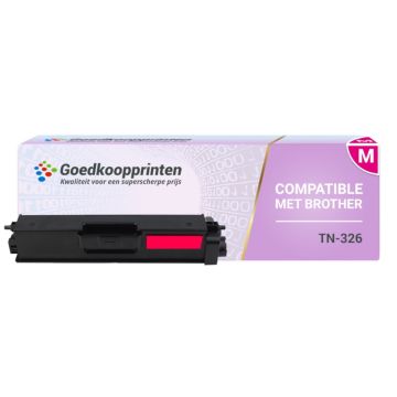 Huismerk Brother TN326M toner Magenta - 3.500 afdrukken