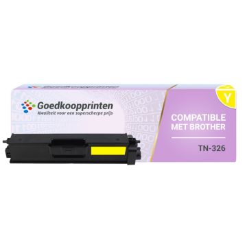 Huismerk Brother TN326Y toner Geel - 3.500 afdrukken