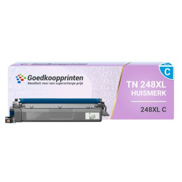 Brother TN-248XL C toner Cyaan - Huismerk