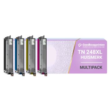 Brother TN-248XL toner cartridge Multipack - Huismerk