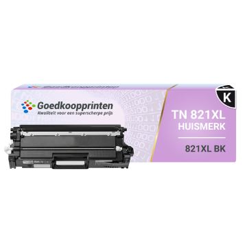 Brother TN-821XL BK toner Zwart (15.000 afdrukken) - Huismerk