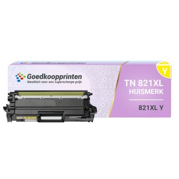 Brother TN-821XL Y toner Geel (12.000 afdrukken) - Huismerk