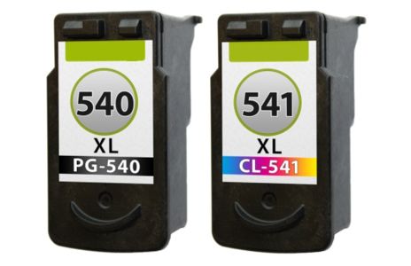Lemero 540XL 541XL patronen compatibel voor Canon inktcartridges 540 541 XL Multipack PG-540 CL-541 voor Canon Pixma TS5150 TS5151 MG3650S MG3650 MG3150 MG3250 MG3550 MG3600 (Zwart/Kleur, 2-pack
